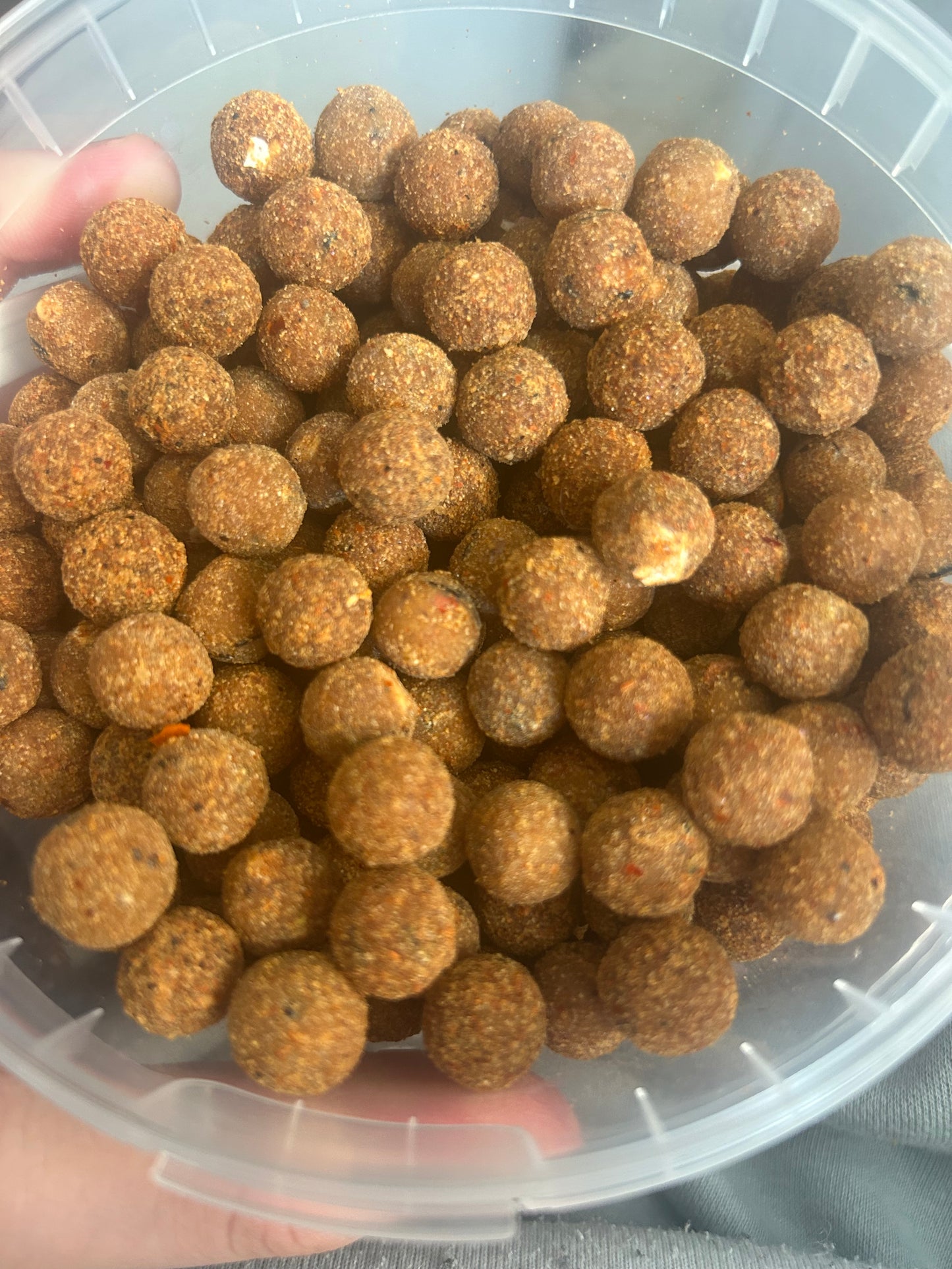 Bucket baits (boilies)