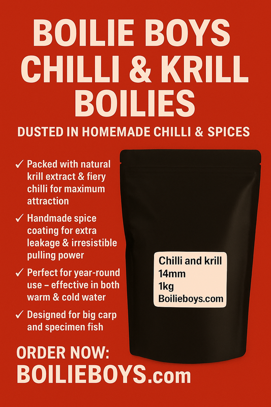 Chilli and krill boilies